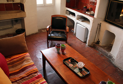 Le petit salon des chambres d'hôtes à la Palud sur Verdon